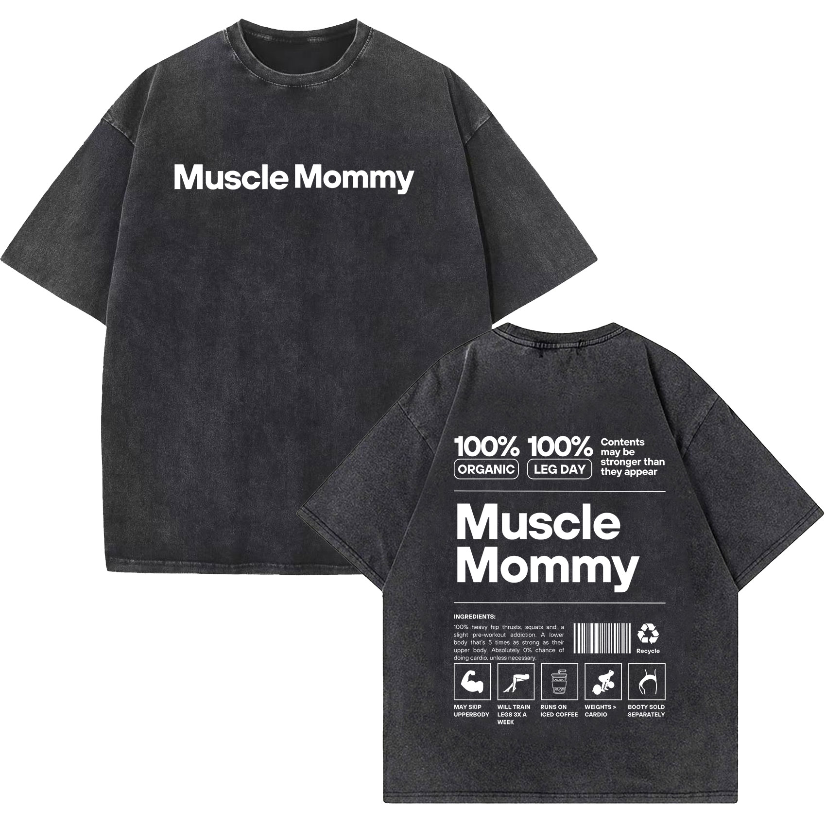 Nutrition Fitness Gym - T-shirt Vintage Unisex a Maniche Corte