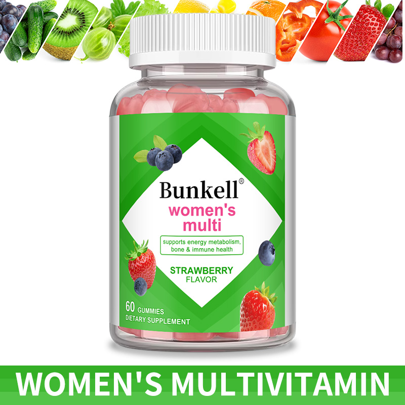 Multivitamin Gummy Adult - Caramelle gommose multivitaminiche da donna: energia,