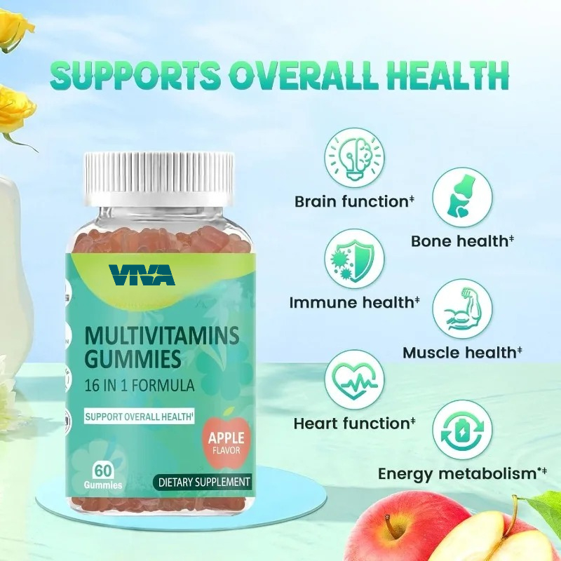 Multivitamin Gummy Adult - Caramelle gommose multi-vitamine 16 in 1,